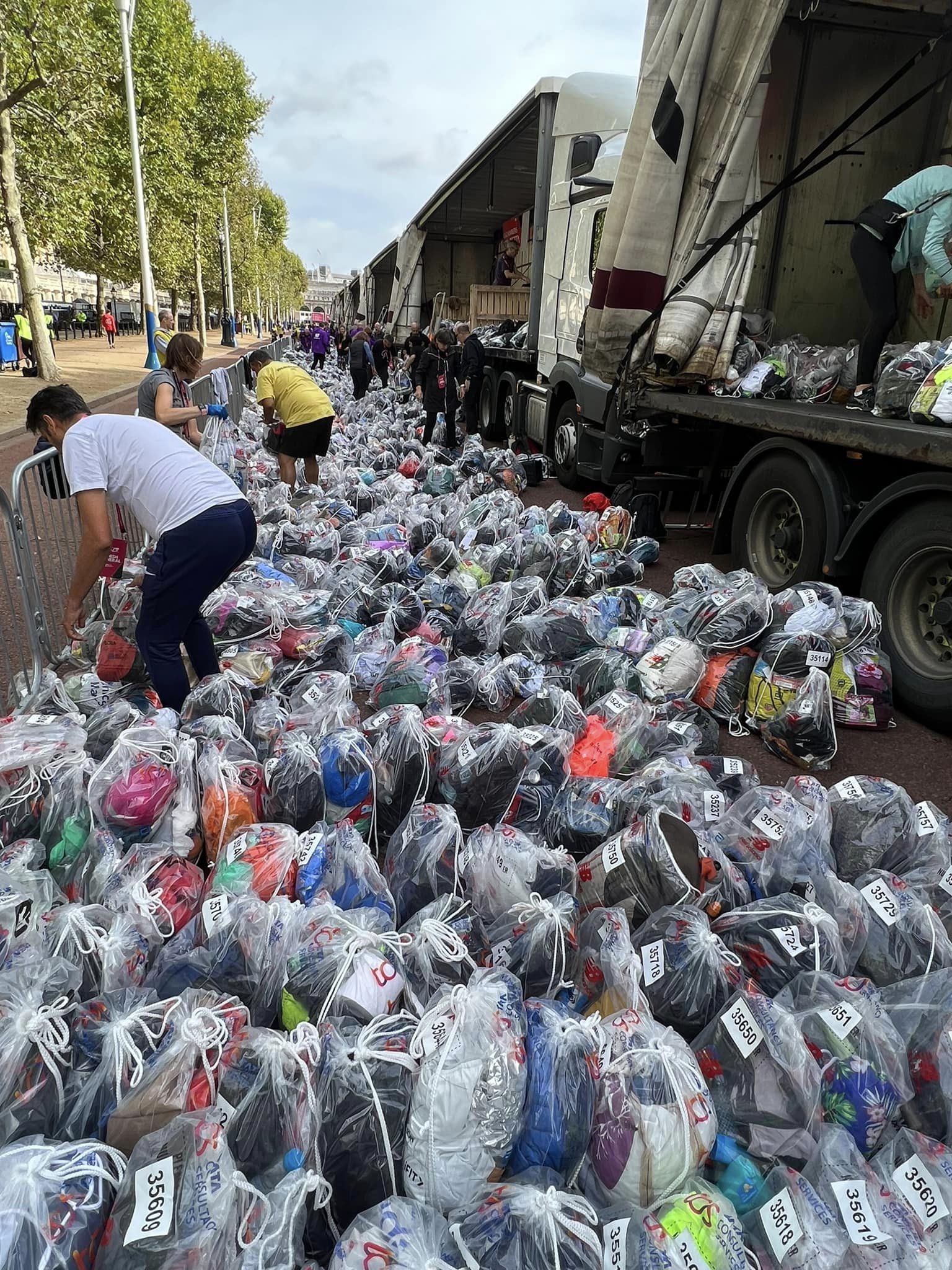 London Marathon Volunteer Baggage - 2022